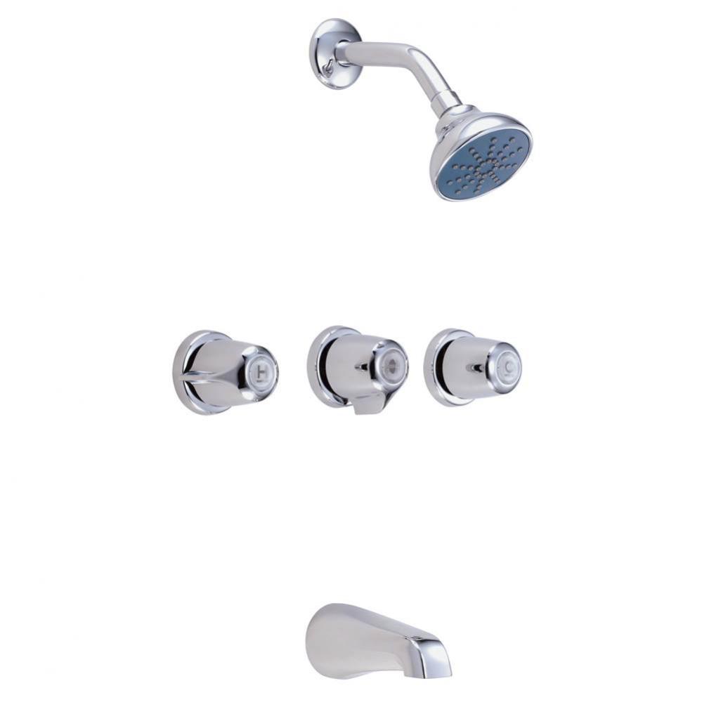 Gerber Classics 3H By-Pass Valve Body Tub & Shower Fitting 1.75gpm Chrome