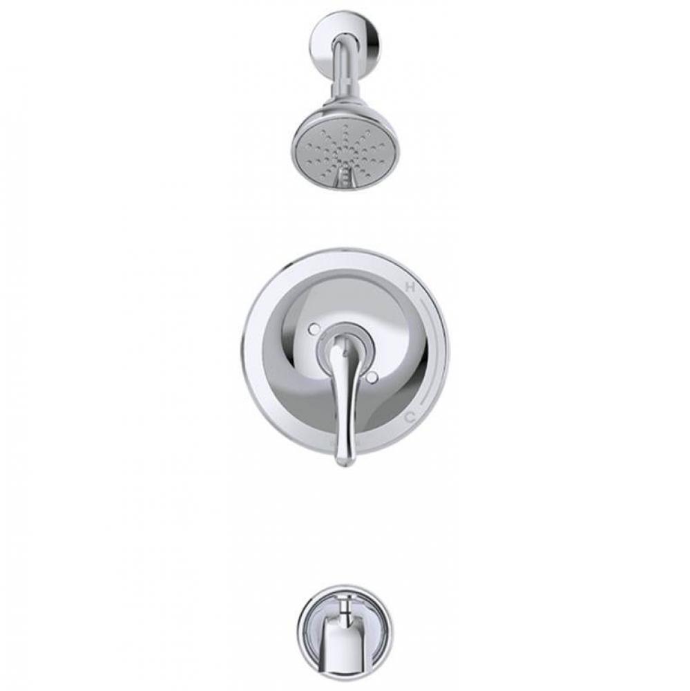 Maxwell 1H Tub And Shower Trim Kit And Treysta Cartridge W/ Diverter On Spout 2.0Gpm Chrome