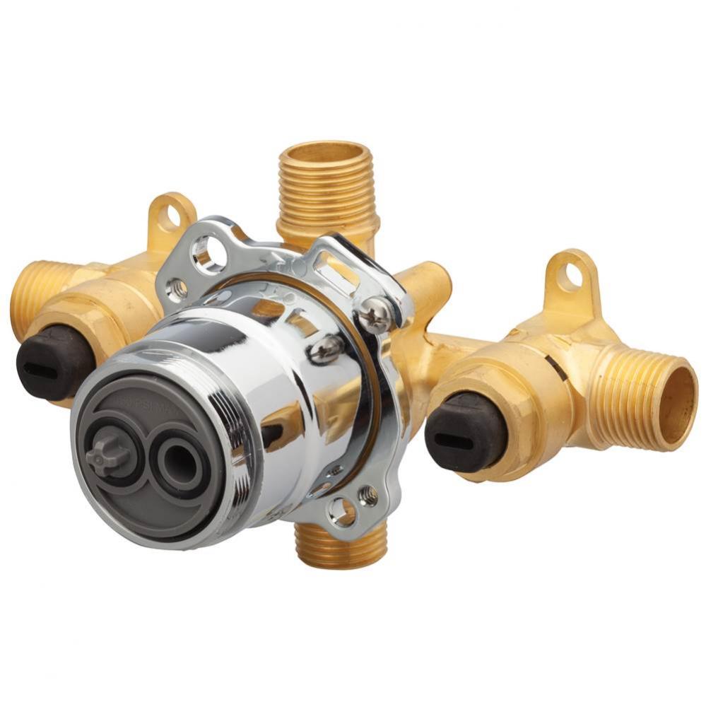 Treysta Tub & Shower Valve- Horizontal Inputs WITH Stops- IPS/Sweat