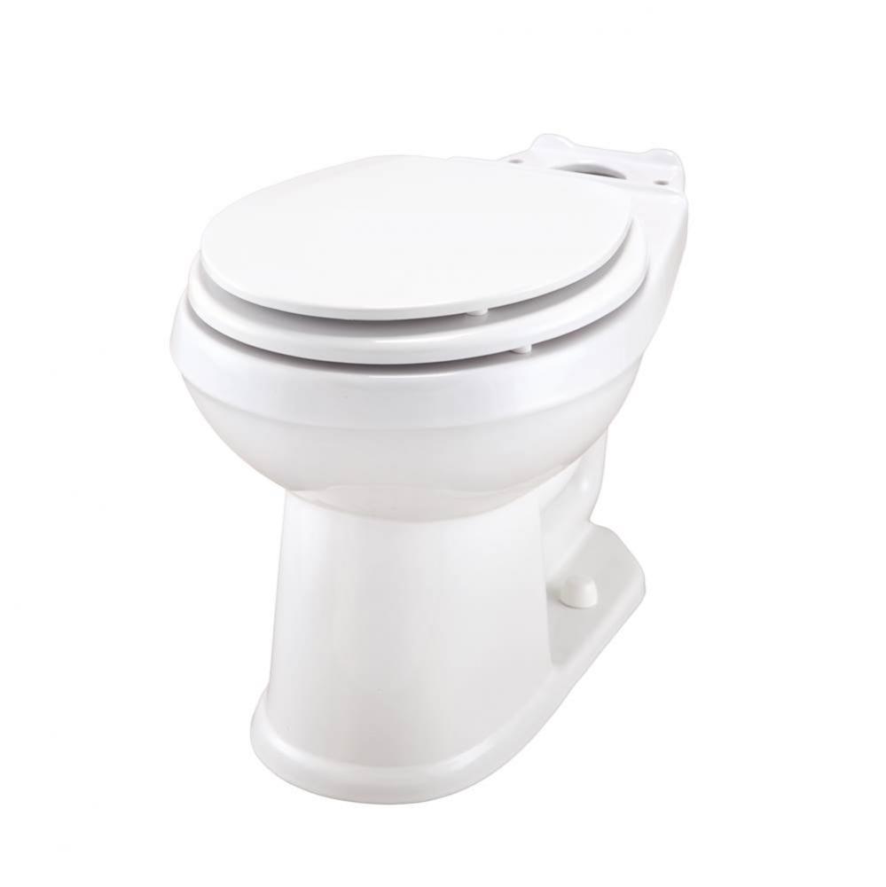 Avalanche 1.28/1.6gpf Round Front Bowl White