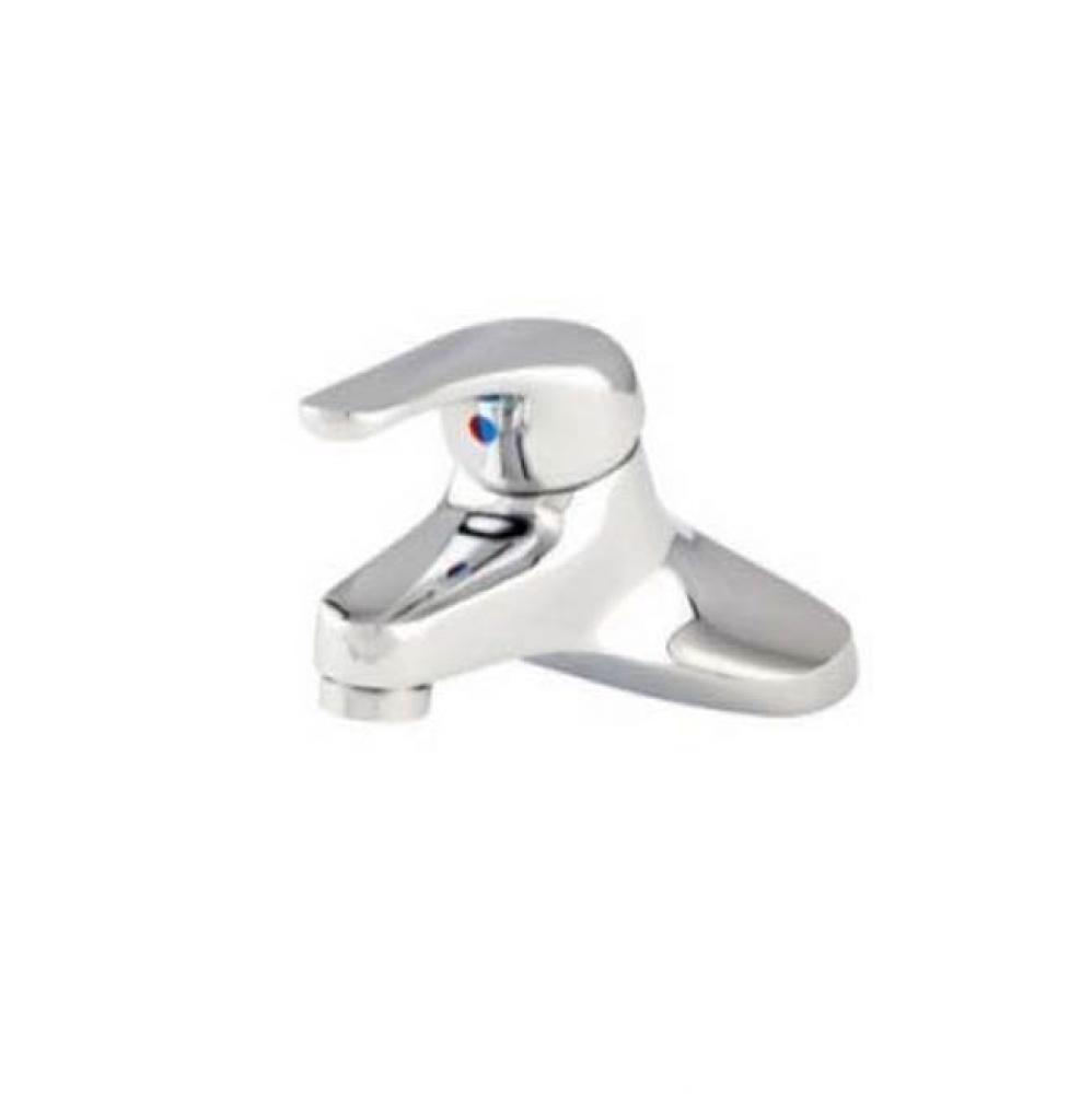Commercial 1H Lavatory Faucet w/ Metal Pop-Up Drain 0.5gpm Chrome