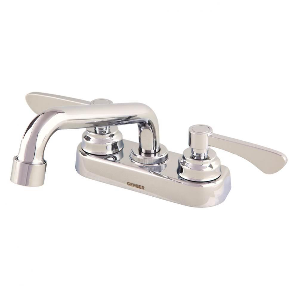 Commercial Two Lever Handle Laundry Tub Faucet Chrome