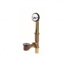 Gerber Plumbing G004181275 - Gerber Classics Trip Lever Drain for Standard Tub with Brass Ferrules Chrome