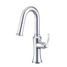 Gerber Plumbing D150528 - Draper 1H Pull-Down Prep Faucet 1.75gpm Chrome