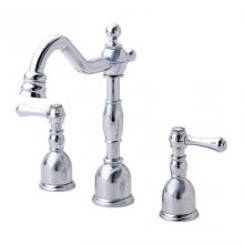 Gerber Plumbing D303257 - Opulence 2H Widespread Lavatory Faucet w/ Metal Touch Down Drain 1.2gpm Chrome