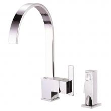 Gerber Plumbing D401144 - Sirius 1H Kitchen Faucet w/ Spray 1.75gpm Chrome