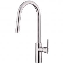 Gerber Plumbing D454058 - Parma Cafe Pull-Down Kitchen Faucet w/ SnapBack Retraction 1.75gpm Chrome