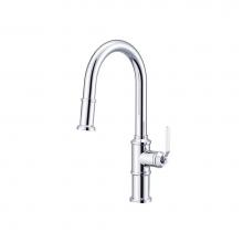 Gerber Plumbing D454437 - Kinzie 1H Pull-Down Kitchen Faucet w/ Snapback Retraction 1.75gpm Chrome