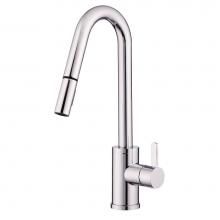 Gerber Plumbing D457230 - Amalfi 1H Pull-Down Kitchen Faucet w/SnapBack Retraction 1.75gpm Chrome