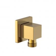 Gerber Plumbing D469059BB - Square Supply Elbow Brushed Bronze