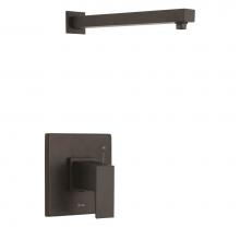 Gerber Plumbing D500562LSBSTC - Mid-Town 1H Shower Only Trim Kit And Treysta Cartridge Less Showerhead Satin Black