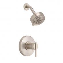 Gerber Plumbing D512558BNTC - Parma 1H Shower Only Trim Kit & Treysta Cartridge w/ 5 Function Showerhead 2.0gpm Brushed Nick