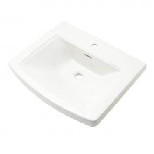 Gerber Plumbing G0013501 - Hinsdale Standard Ped Top 25''x21'' Single Hole White