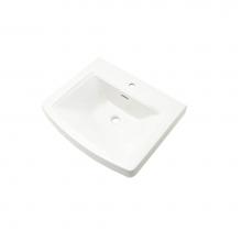 Gerber Plumbing G0013502 - Hinsdale Petite Ped Top 21''x18'' Single Hole White