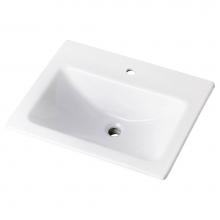 Gerber Plumbing G0013892 - Wicker Park Countertop Lavatory 20-7/8''x17-3/4'' Rectangle with U-Shaped Basi