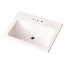 Gerber Plumbing G0013894 - Wicker Park Countertop Lavatory 20-7/8''x17-3/4'' Rectangle with U-Shaped Basi