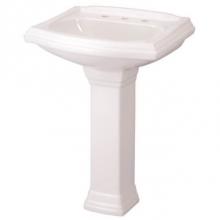 Gerber Plumbing G0022575 - Allerton Standard 4''CC Ped Lav Combo: G0012575 Lav w/ G0029843 Ped White