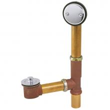Gerber Plumbing G00418583588 - Gerber Classics Lift & Turn 20 Gauge Drain for Standard Tub with 2 Inch Longer Shoe Tube &