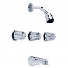 Gerber Plumbing G074713083 - Gerber Classics Three Handle 11 Inch Centers Tub and Shower Fitting 1.75gpm Chrome