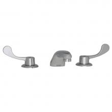 Gerber Plumbing GC04415461 - Commercial 2H Widespread Lavatory Faucet w/ Wrist Blade Handles Flex Connections & Less Drain