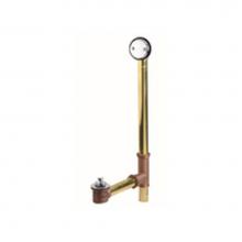 Gerber Plumbing G00N185376 - Gerber Classics Lift & Turn Drain for Roman Tub with Retaining Ring Brushed Nickel