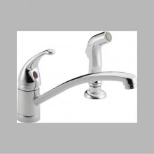 Peerless P188501LF - Peerless Tunbridge: Single Handle Kitchen Faucet with Matching Side Spray