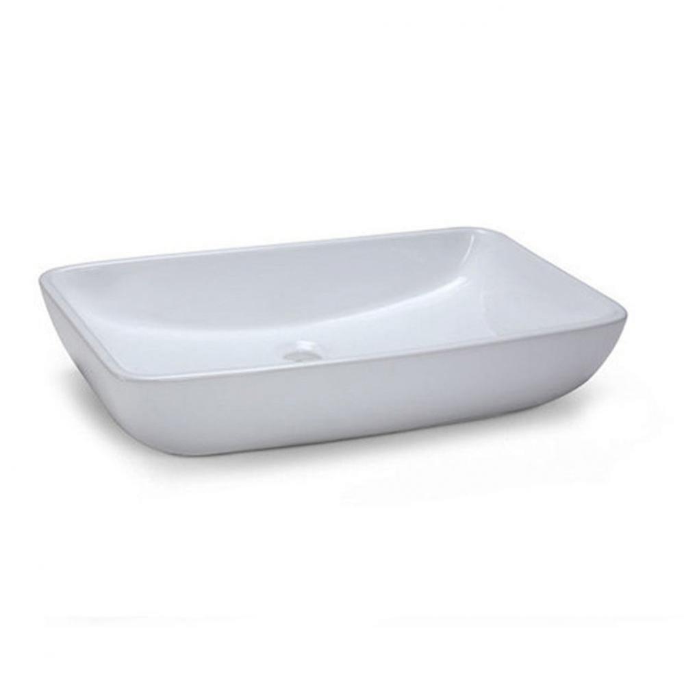 Rectangular Vitreous China Vessel Sink