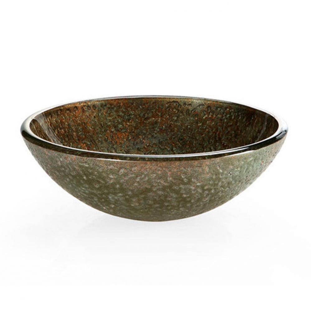 Reflex Vessel Sink - Green/Gold Storm 16.5''