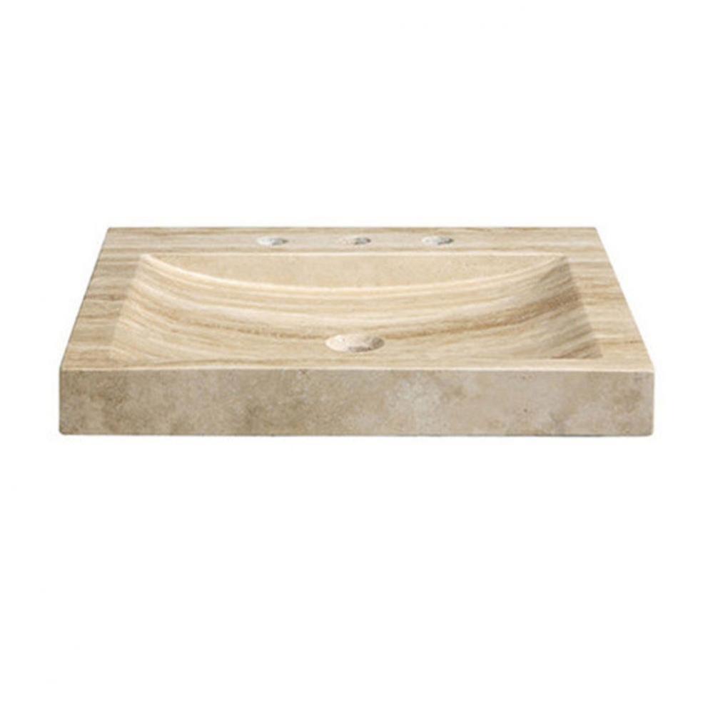 Stone Vanity Top - 24'' Beige Travertine