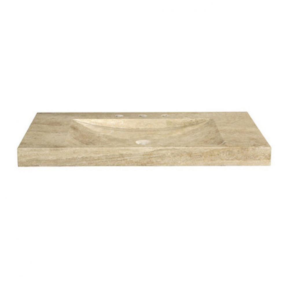 Stone Vanity Top - 48-inch Beige Travertine