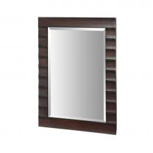 Ryvyr M-WAVE-24DE - Wave Mirror - 24-inch Dark Espresso