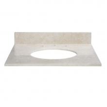 Ryvyr MAUT310CM - Stone Top - 31'' For Oval Undermount Sink - Galala Beige Marble