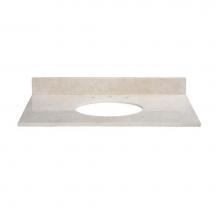Ryvyr MAUT370CM - Stone Top - 37'' For Oval Undermount Sink - Galala Beige Marble