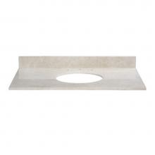 Ryvyr MAUT490CM - Stone Top - 49'' For Oval Undermount Sink - Galala Beige Marble