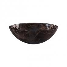 Ryvyr MAVE170CCM - Round Stone Vessel - Coffee Marble