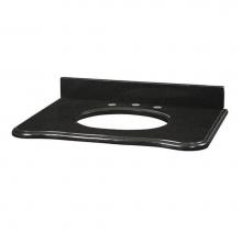 Ryvyr S-MALAGO-30BK - Malago Stone Top 31'' - Black Granite For Oval Undermount Sink