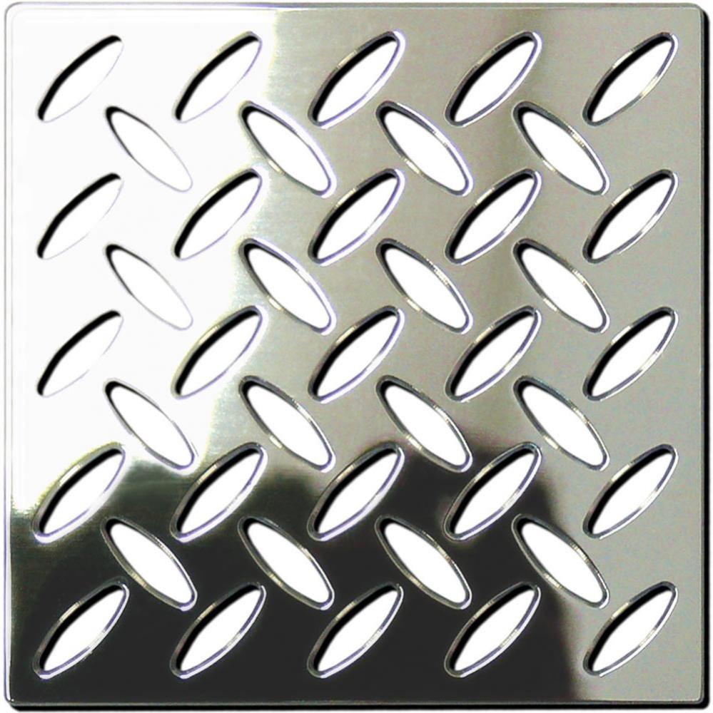 DIAMOND - Polished Stainless Steel - Unique Drain Cover   (OOP)
