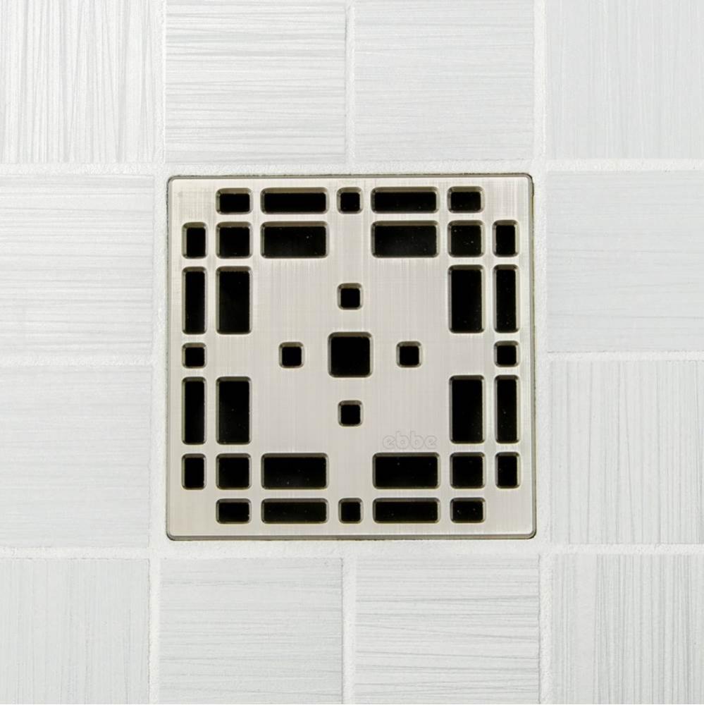 PRAIRIE - Brushed Nickel  - Unique Drain Cover