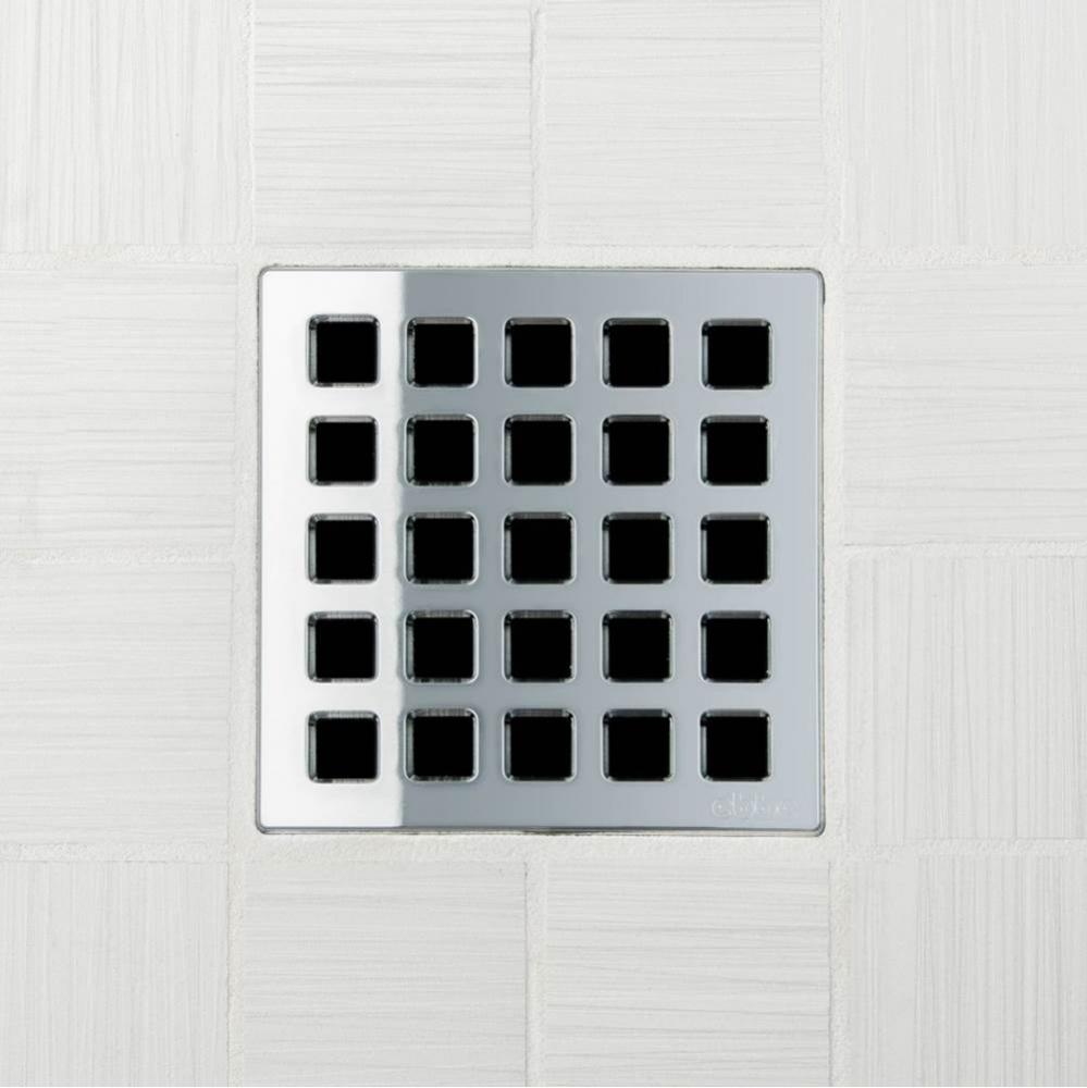 QUADRA - Polished Chrome - Unique Drain Cover