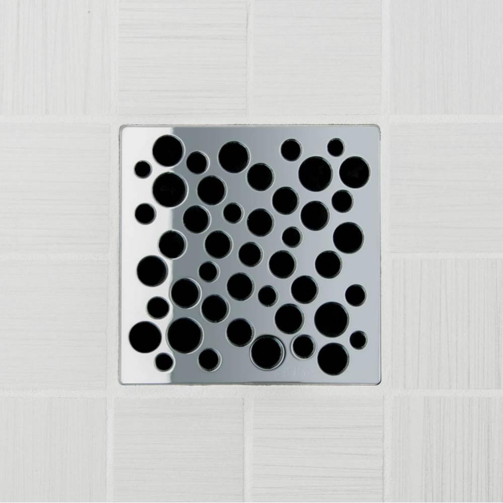 BUBBLES - Polished Chrome - Unique Drain Cover