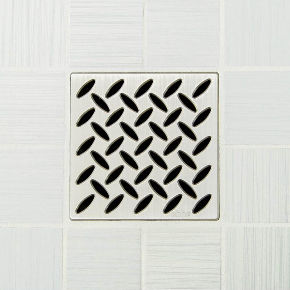 4'' UNIQUE GRATE - DIAMOND BRUSHED NICKEL