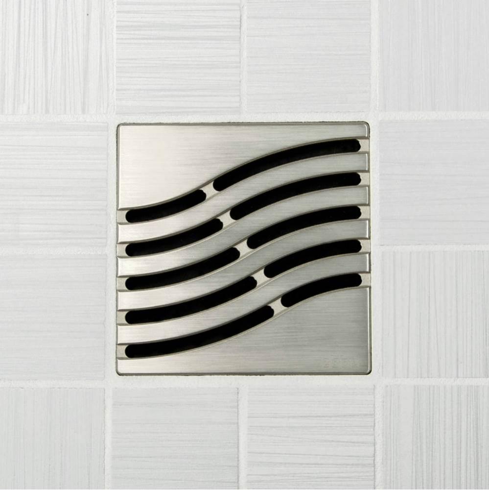 4'' UNIQUE GRATE - TSUNAMI BRUSHED NICKEL