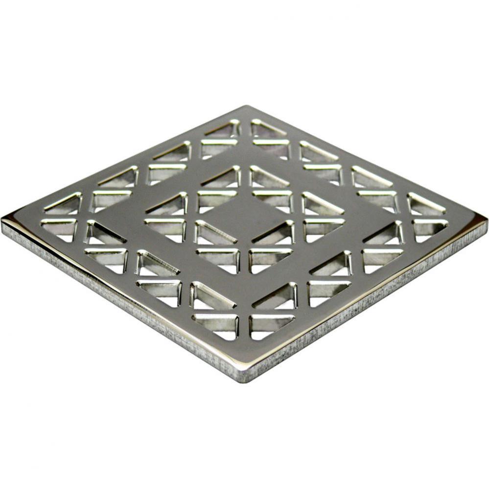 LATTICE - Polished Stainless Steel - Unique Drain Cover