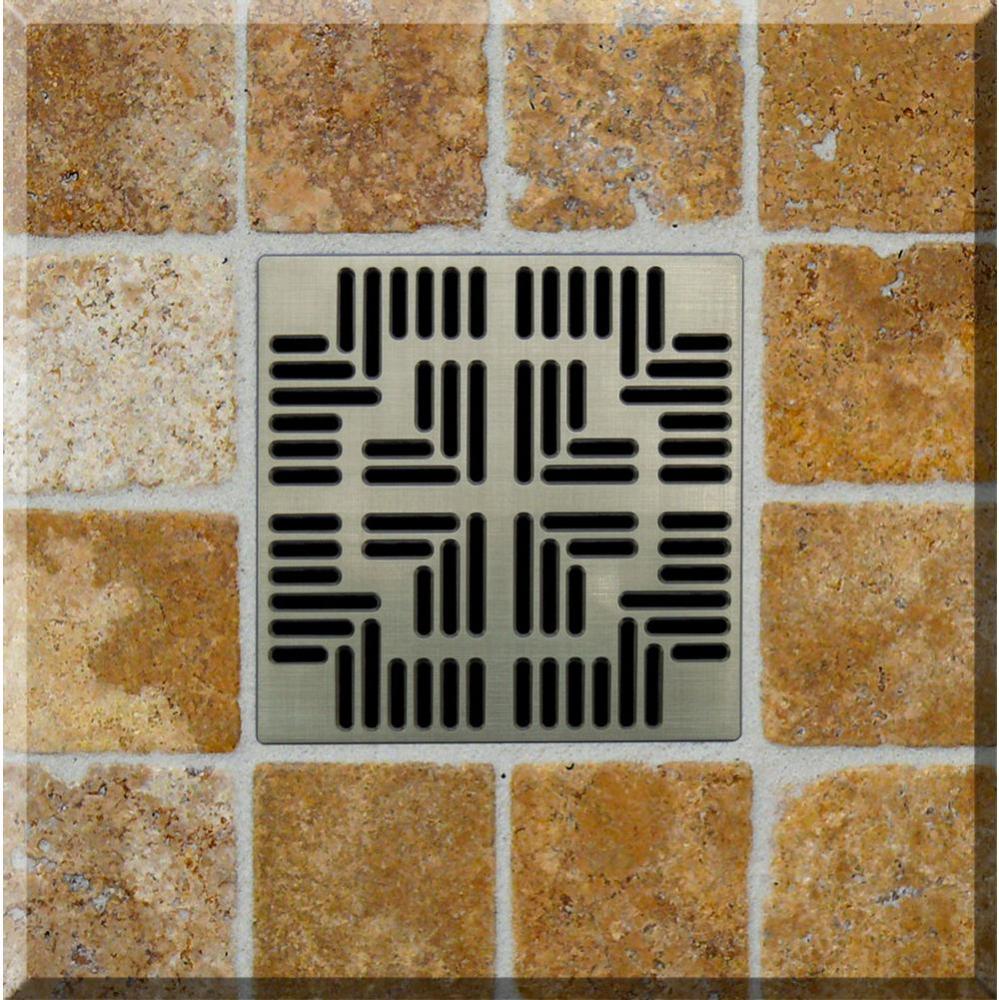 NAVAJO - Brushed Stainless Steel - Unique Drain Cover  (OOP)