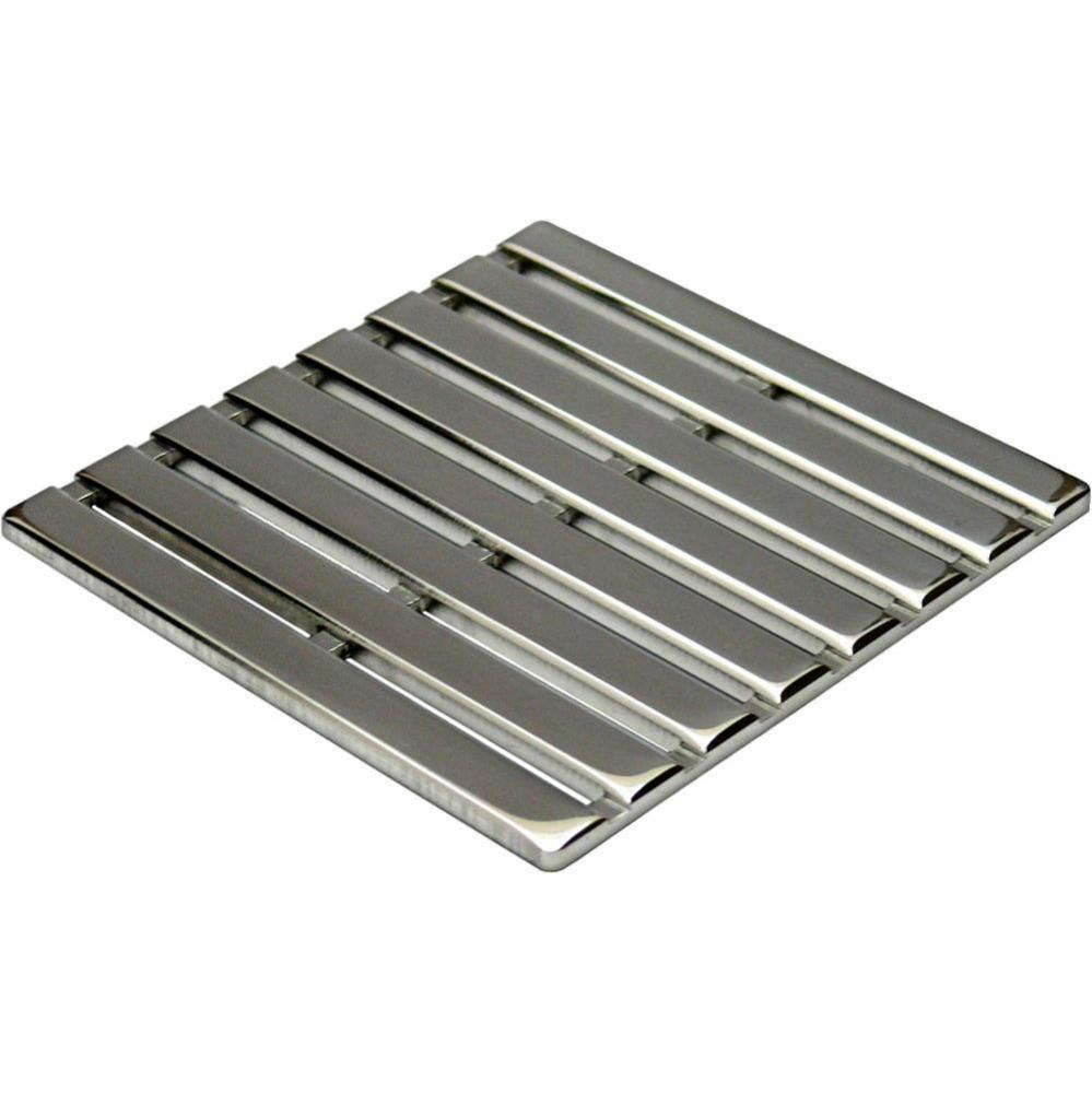 PARALLEL - Polished Stainless Steel - Unique Drain Cover