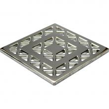 Ebbe E4802-PS - LATTICE - Polished Stainless Steel - Unique Drain Cover