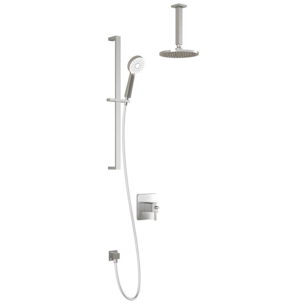 GRAFIK? TCD1 : Thermostatic Coaxial Shower System with Vertical Ceiling Arm