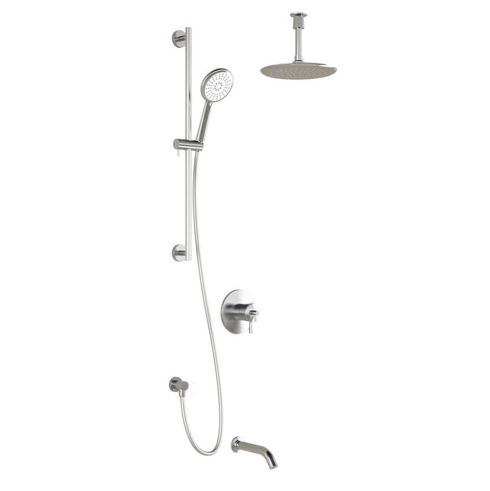 BELLINO? TCD3 : Thermostatic Coaxial Shower System with Vertical Ceiling Arm