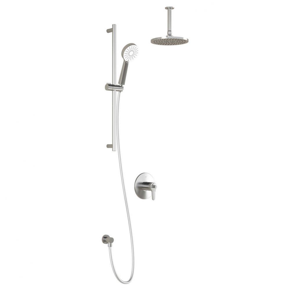 KONTOUR? TCD1 : Thermostatic Coaxial Shower System with Vertical Ceiling Arm