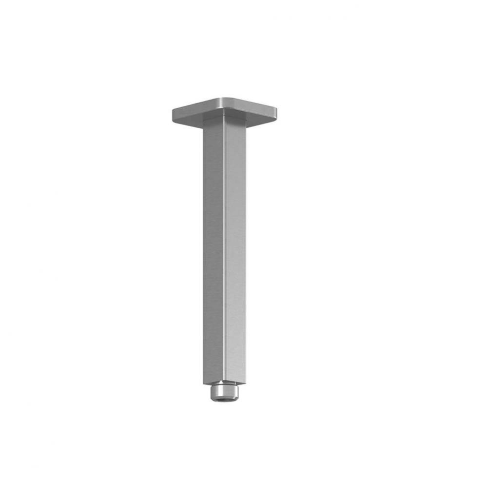 Ceiling Square Arm With Flange Pure Nickel PVD